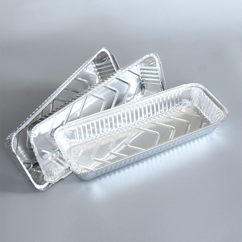 1400 ml länglich Aluminiumfolienbehälter IK350